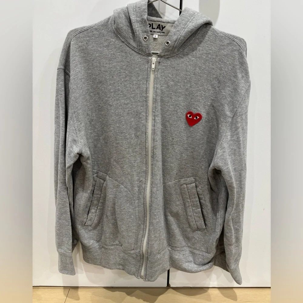 Comme des‎ Garcons Gray Zip Up Hoodie